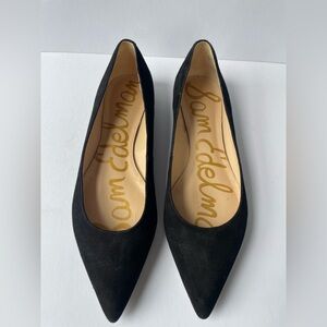 Sam Edelman Black Suede Pointed Toe Flats – Classic Workwear Style